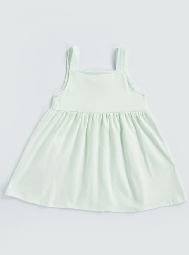 Minnie Mouse Print Pinafore and T-shirt Set