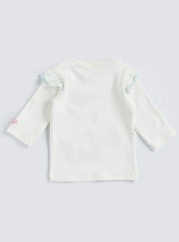 Minnie Mouse Applique T-shirt and Pyjama Set