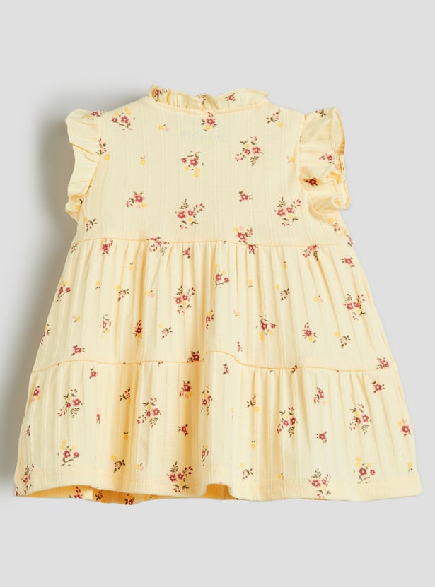 Juniors Floral Printed A-Line Dress