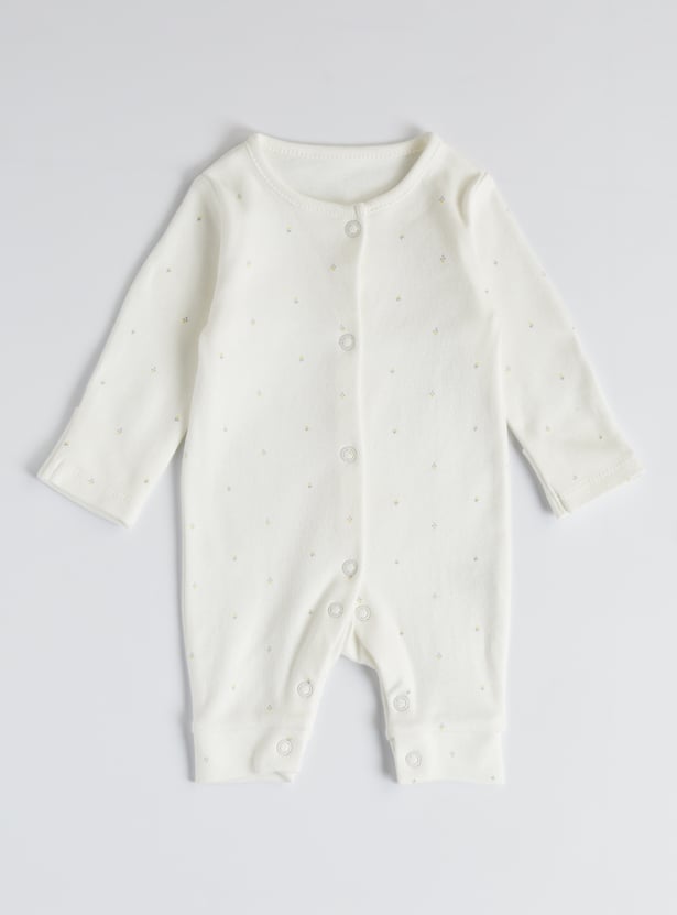 Juniors Printed Rompers with Snap Buttons - Set of 3