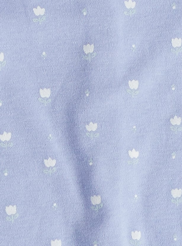 Juniors Printed Rompers with Snap Buttons - Set of 3