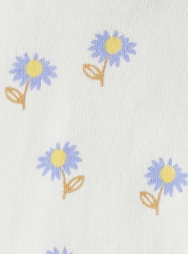 Juniors Printed Rompers with Snap Buttons - Set of 3