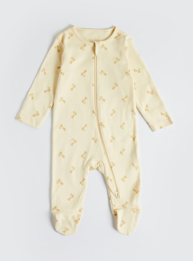 Juniors Assorted Sleepsuit with Zip - Pack of 3