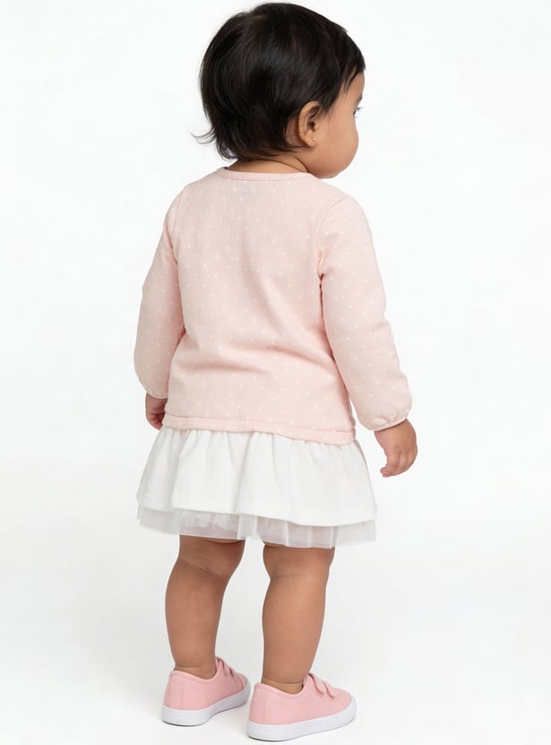 Juniors Bow-Detail Drop Waist Dress