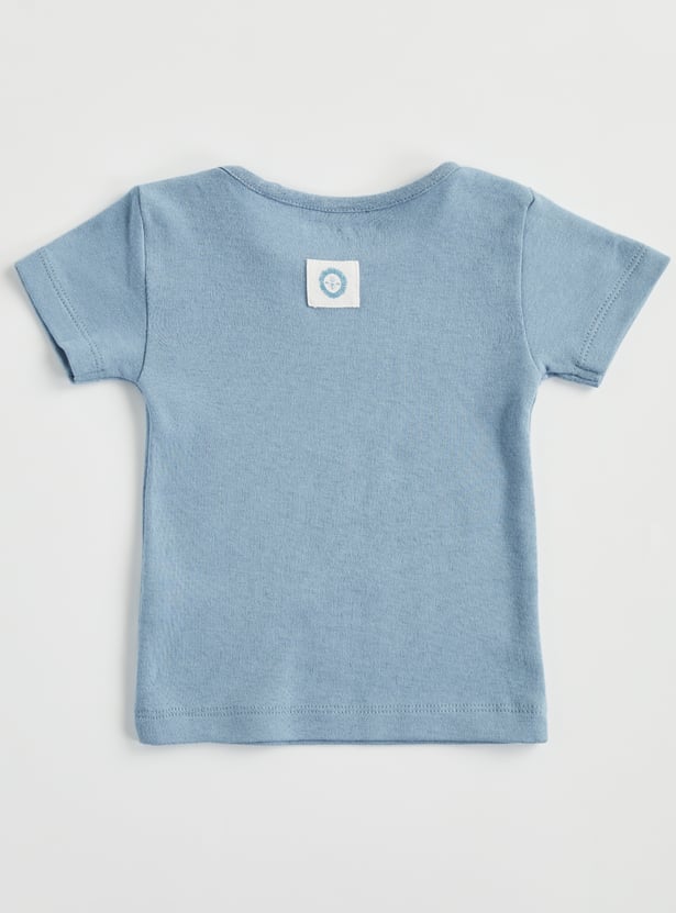 Juniors T-shirt and Animal Print Dungaree Set