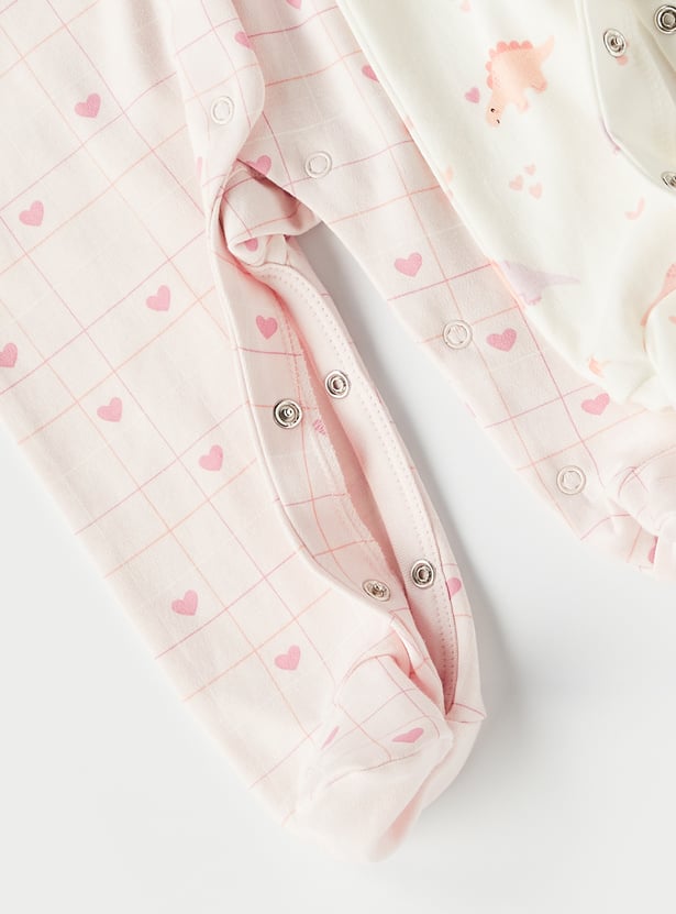 Juniors Printed Sleepsuit - Set of 2