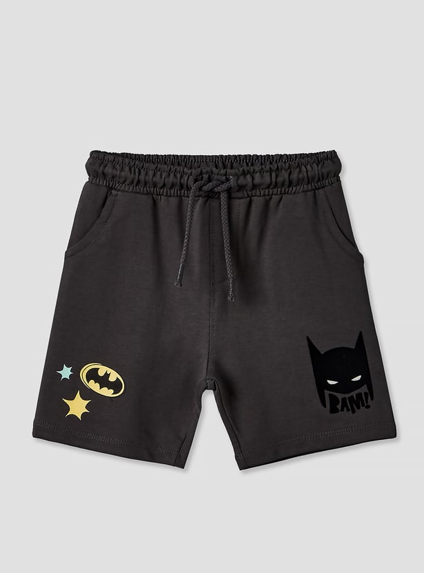Juniors Batman Print T-shirt and Shorts Set