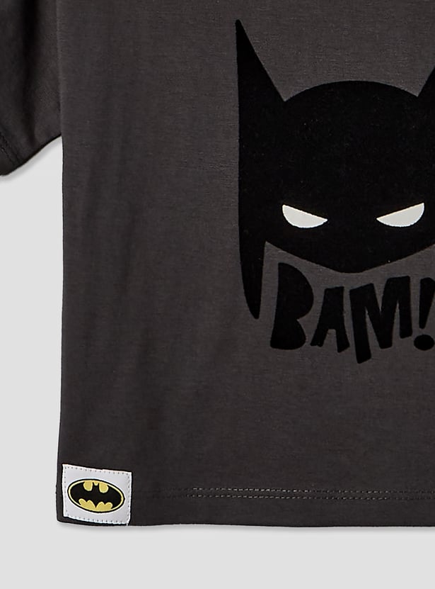 Juniors Batman Print T-shirt and Shorts Set