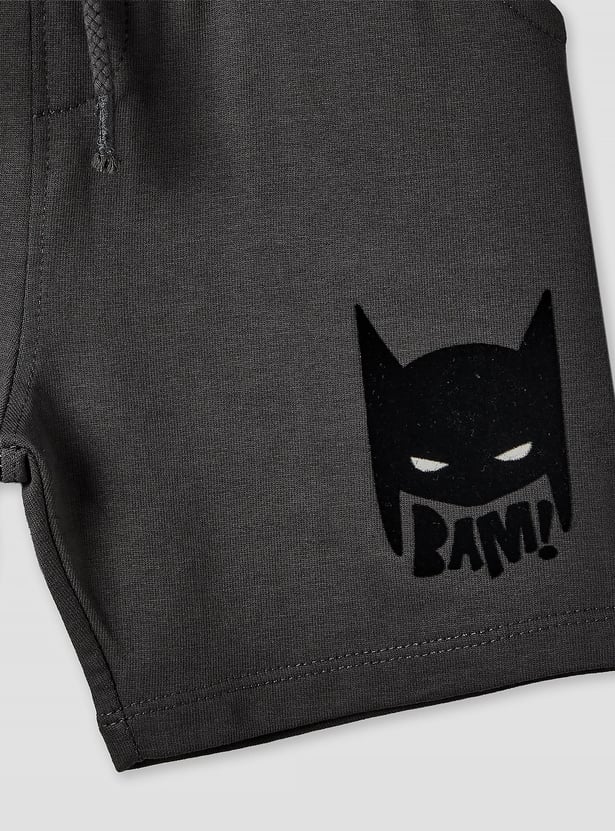 Juniors Batman Print T-shirt and Shorts Set