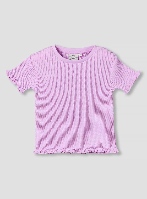 Juniors Ribbed T-shirt
