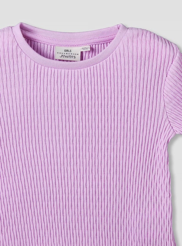 Juniors Ribbed T-shirt
