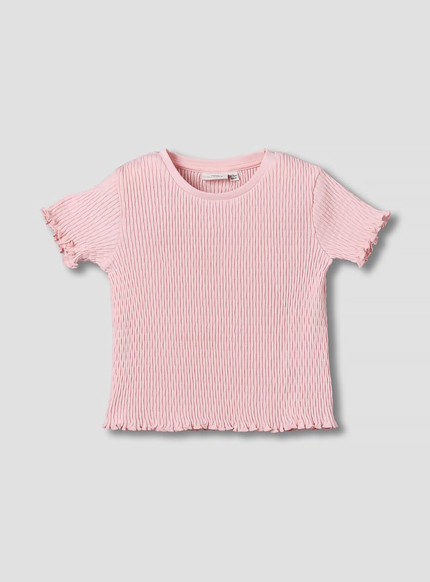 Juniors Ribbed T-shirt