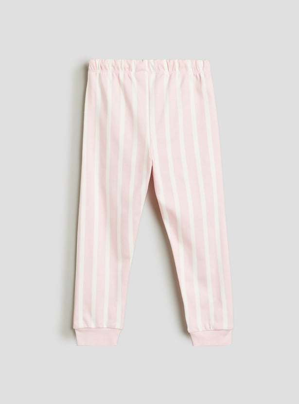 Juniors Printed T-shirt and Joggers Set
