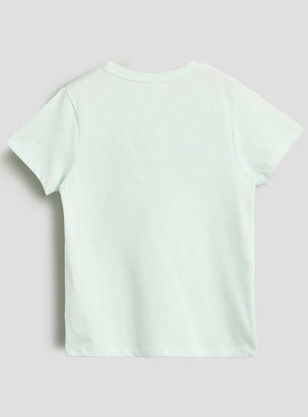 Juniors Printed T-shirt and Pyjama Set