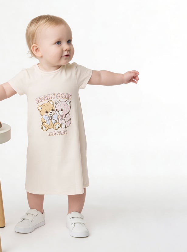 Juniors Printed Nightdress - Pack of 2