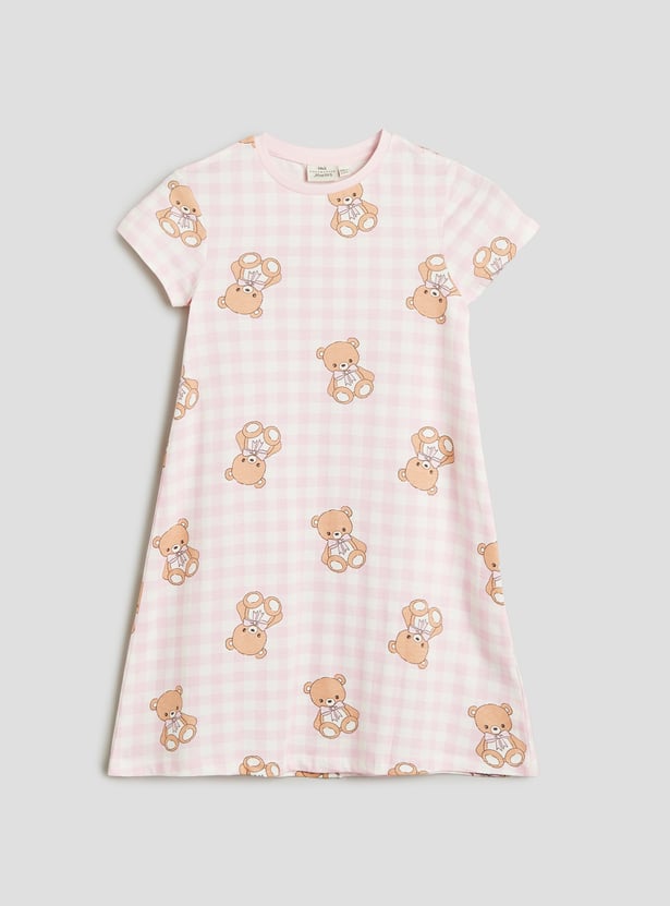 Juniors Printed Nightdress - Pack of 2