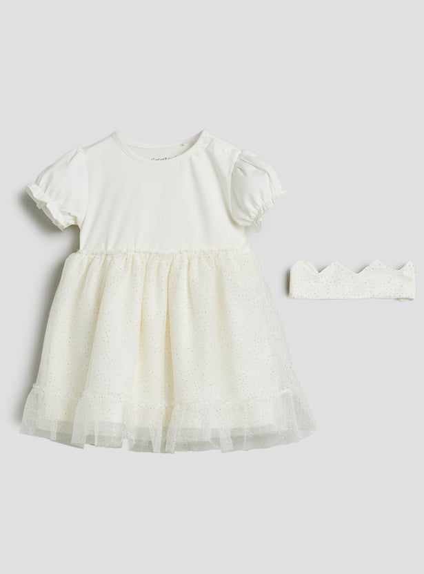 Giggles A-line Dress with Headband