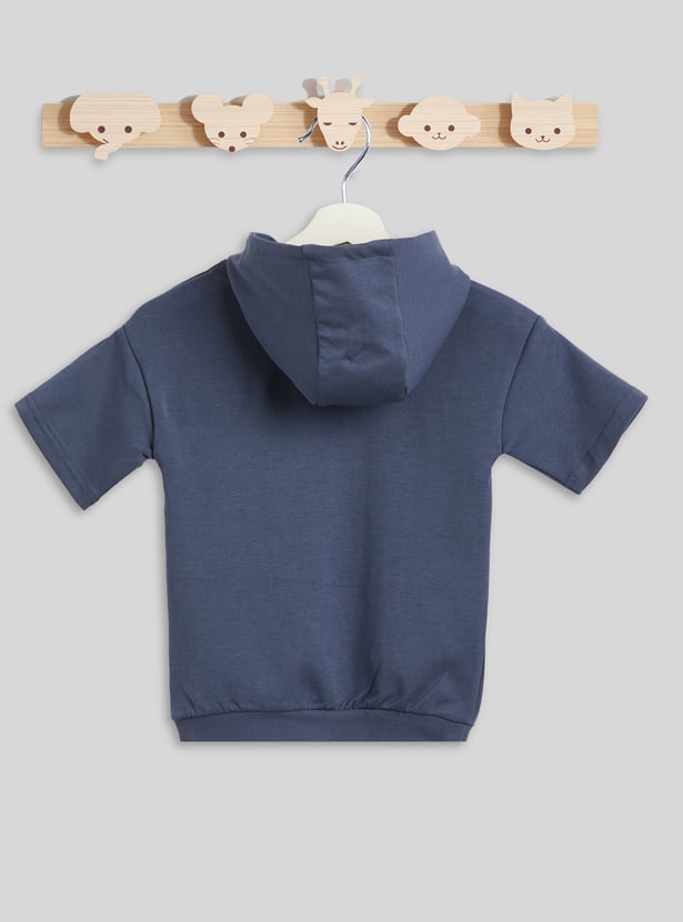 Junior Sports Solid T-shirt and Shorts Set