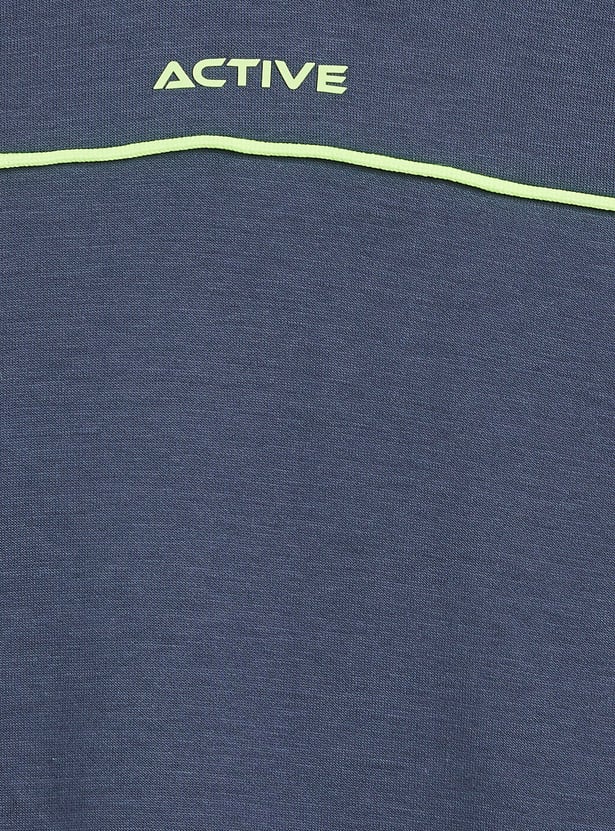 Junior Sports Solid T-shirt and Shorts Set