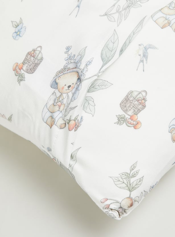 Giggles Bear Print Baby Pillow