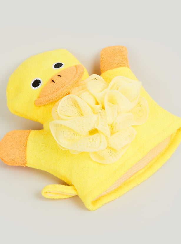 Juniors 3D Duck Mitten Loofah
