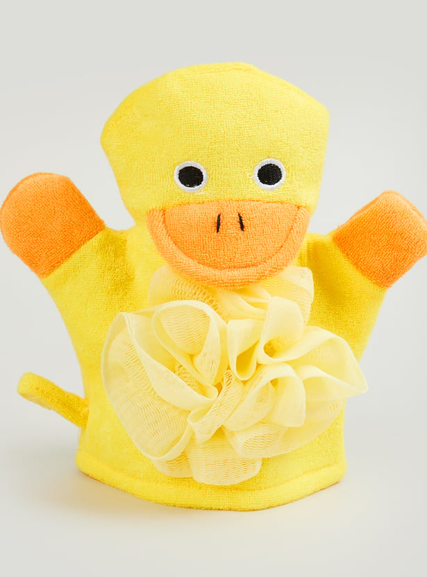 Juniors 3D Duck Mitten Loofah