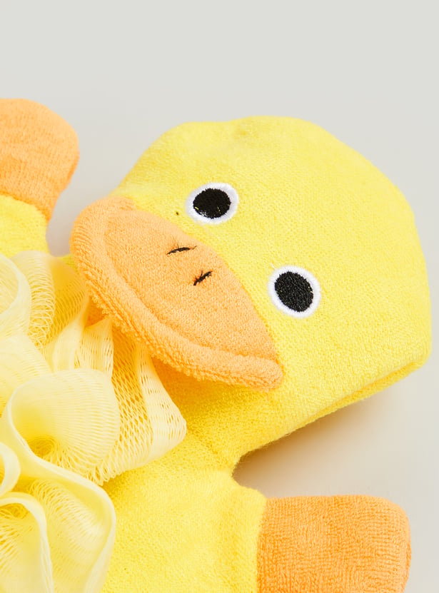 Juniors 3D Duck Mitten Loofah