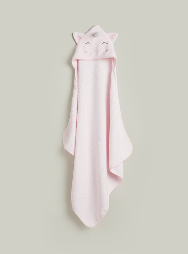 Juniors Embroidered Hooded Towel - 80x80 cm