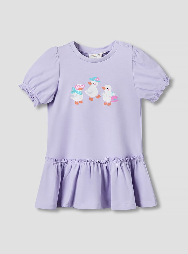 Juniors Duck Print Drop-Waist Dresses - Pack of 2