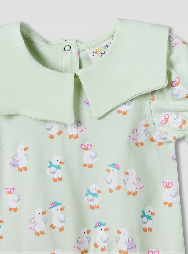 Juniors Duck Print Drop-Waist Dresses - Pack of 2