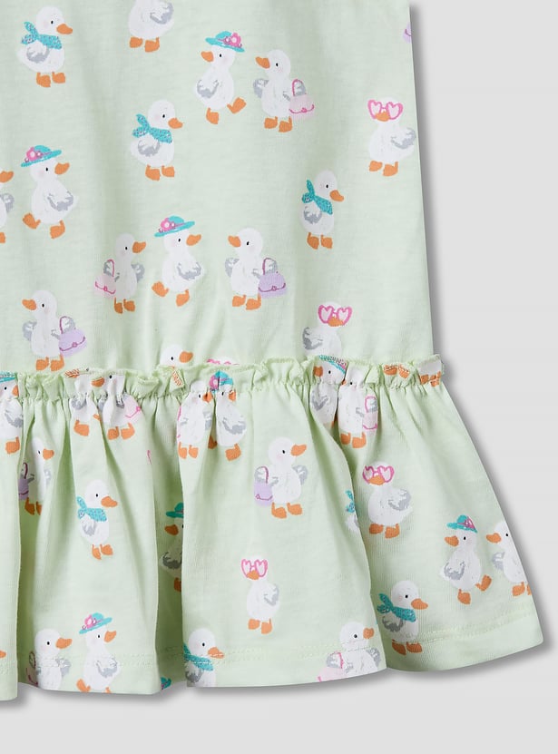 Juniors Duck Print Drop-Waist Dresses - Pack of 2