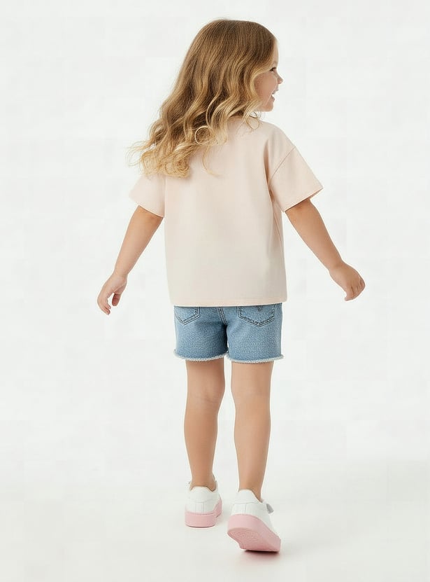 Juniors Bear Print T-shirt