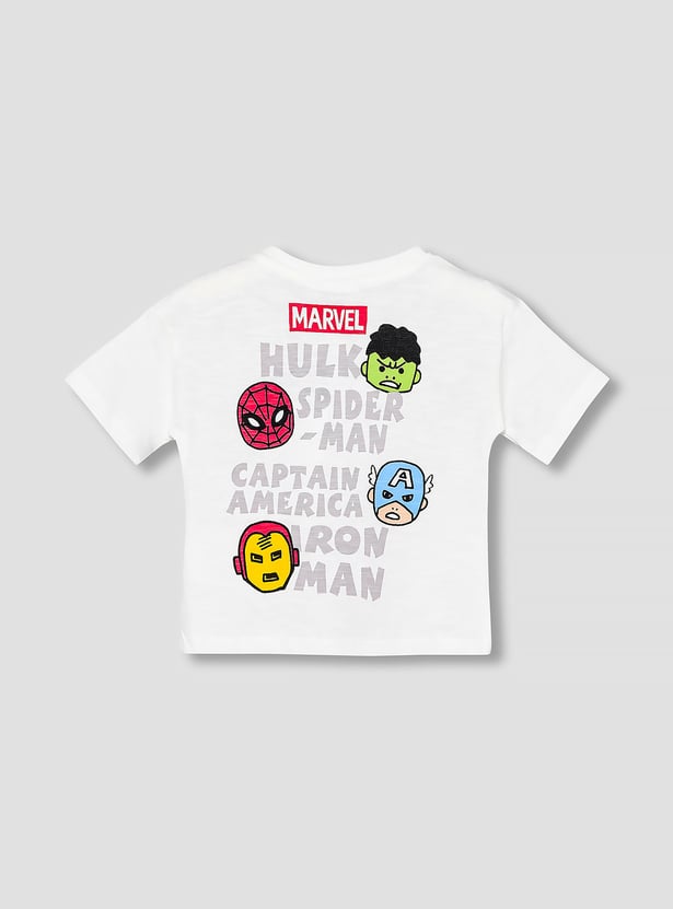 Juniors Avengers Print T-shirt and Shorts Set