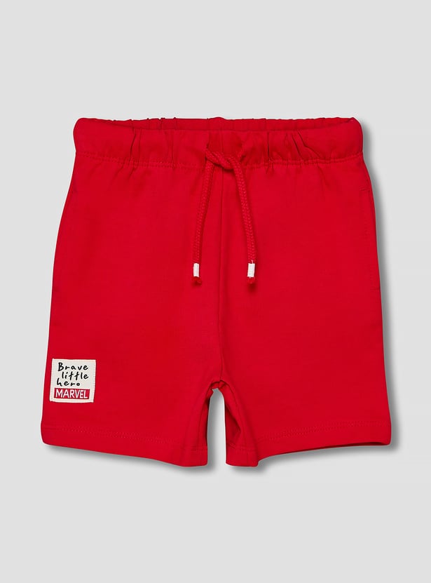 Juniors Avengers Print T-shirt and Shorts Set