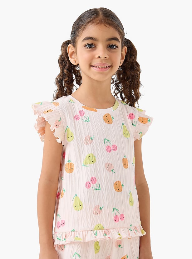 Junior Printed T-shirt and Shorts Set