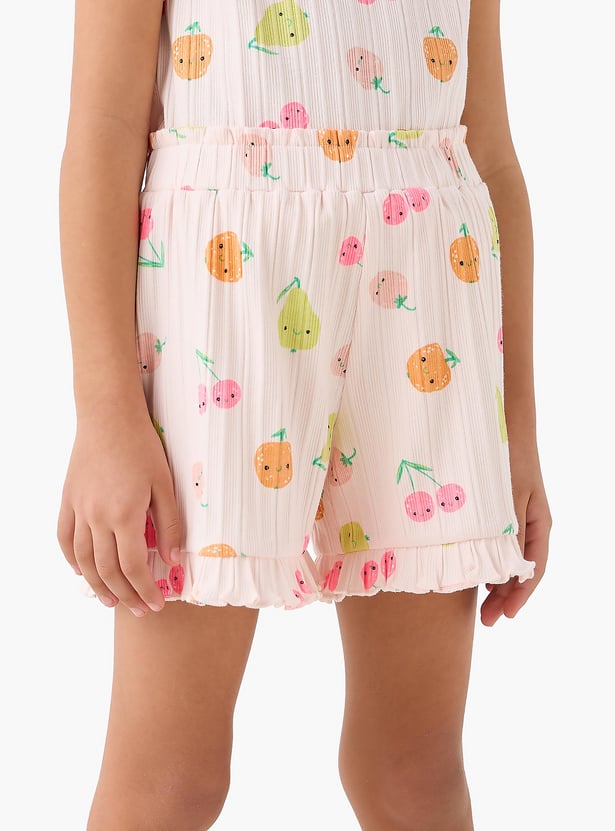 Junior Printed T-shirt and Shorts Set