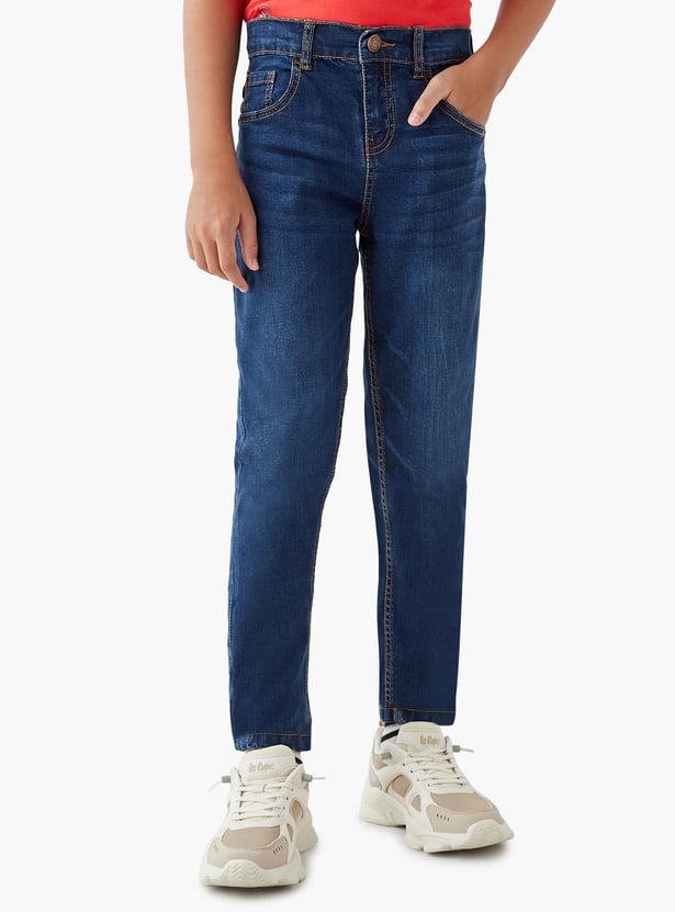 Juniors Boys Washed Jeans