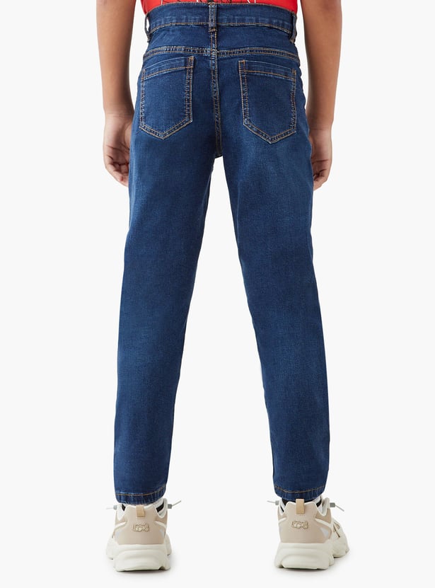 Juniors Boys Washed Jeans