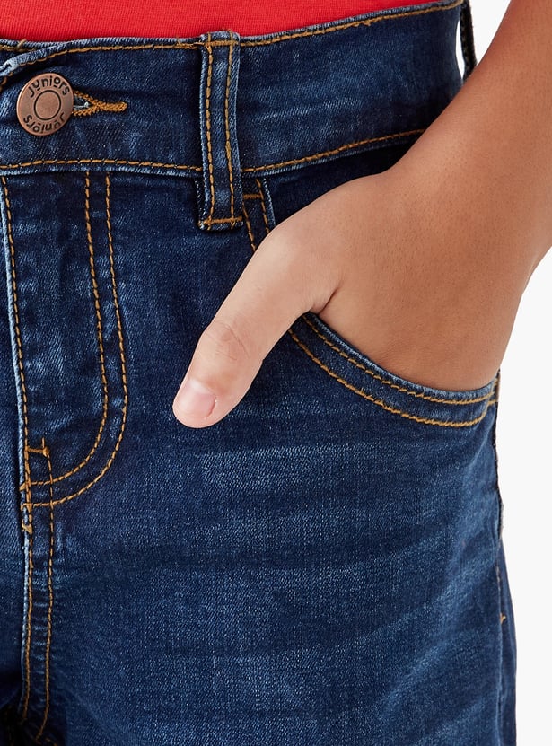 Juniors Boys Washed Jeans