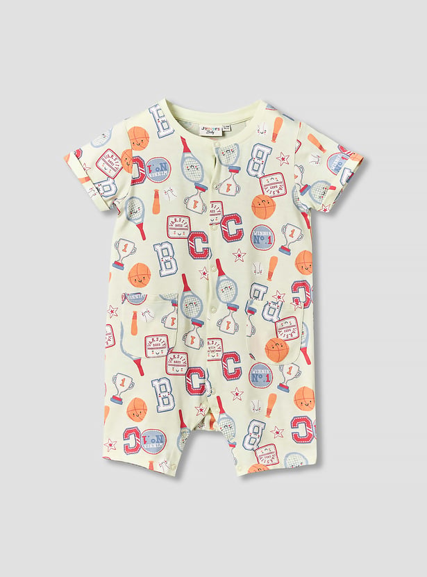 Juniors Printed Rompers - Pack of 2