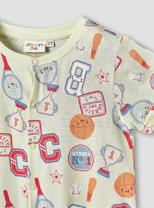 Juniors Printed Rompers - Pack of 2