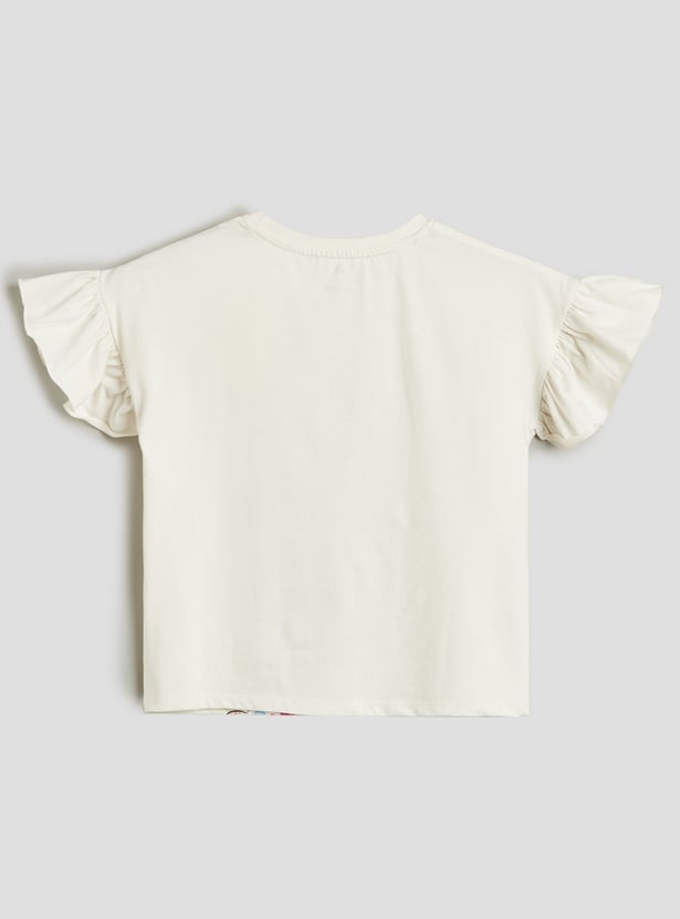 Juniors Graphic Printed Top