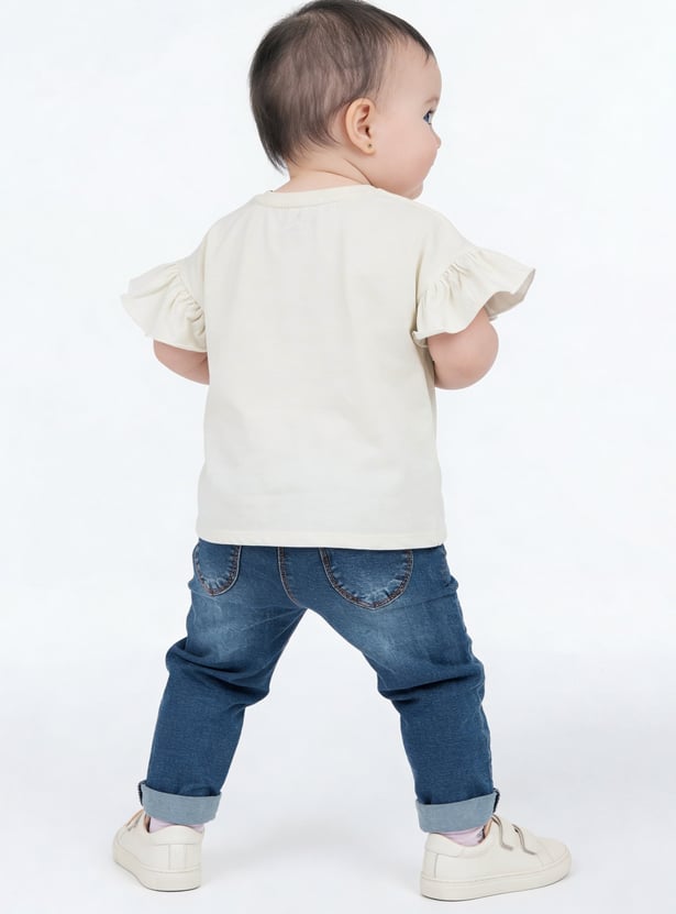 Juniors Graphic Printed Top