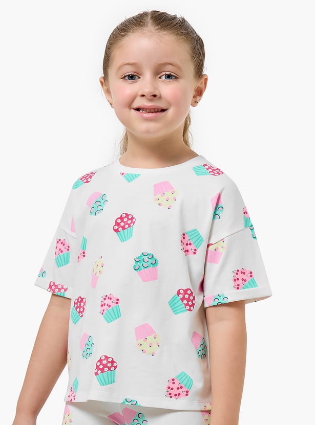 Juniors Graphic Print T-shirt