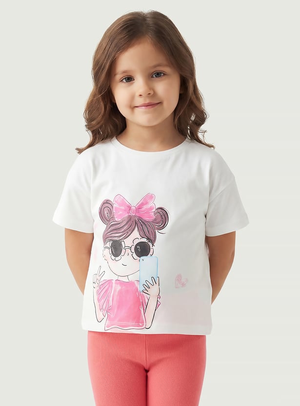Juniors Graphic Print T-shirt