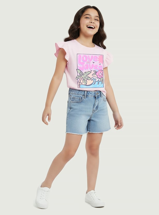 Juniors Graphic Print T-shirt