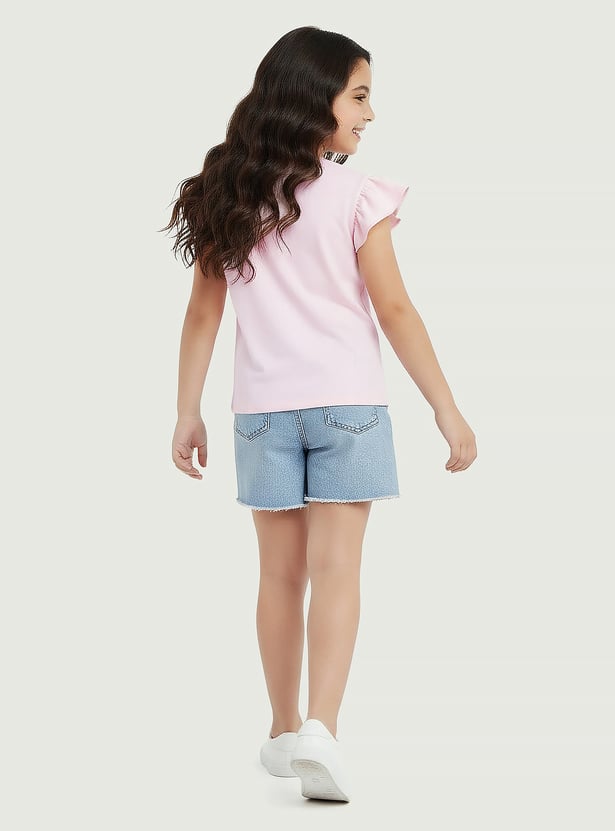Juniors Graphic Print T-shirt