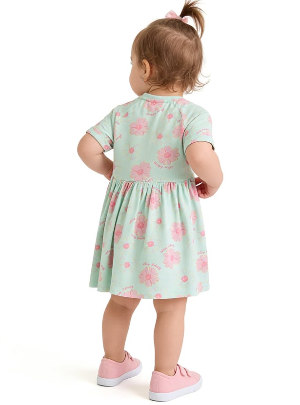 Juniors Floral Print A-Line Dress
