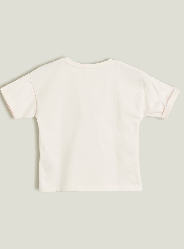 Juniors Flip Sequinned T-shirt