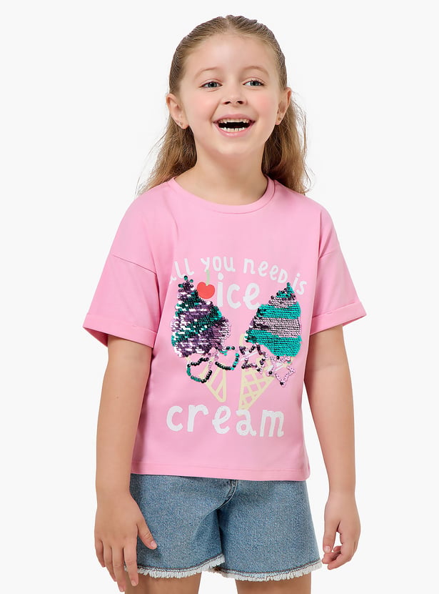 Juniors Embellishment T-shirt